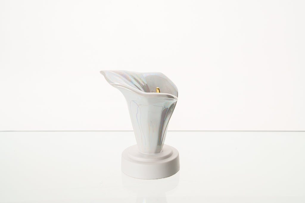 Urne funéraire Calla Lily - Blanc nacré | Céramique