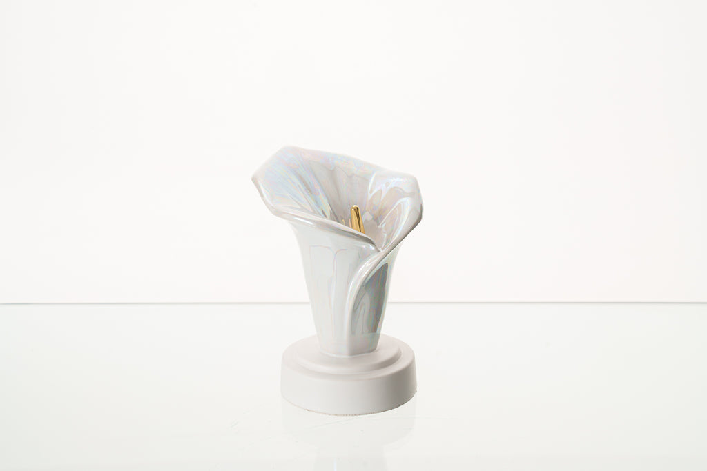 Urne funéraire Calla Lily - Blanc nacré | Céramique