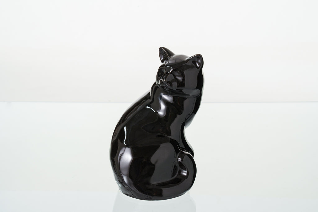 Urne Funéraire Chat – "Félix" - Noir | Urne animaux en céramique