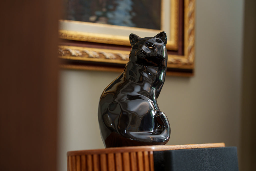 Urne Funéraire Chat – "Félix" - Noir | Urne animaux en céramique