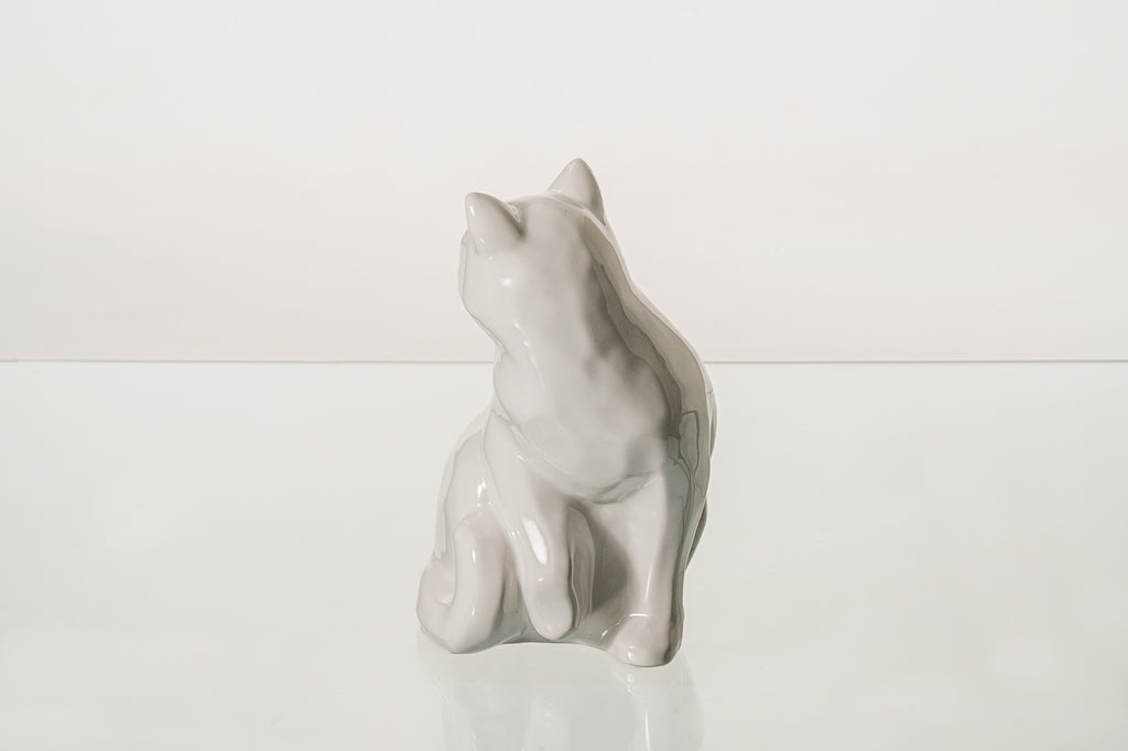 Urne Funéraire Chat – "Félix" - Blanc | Urne animaux en céramique