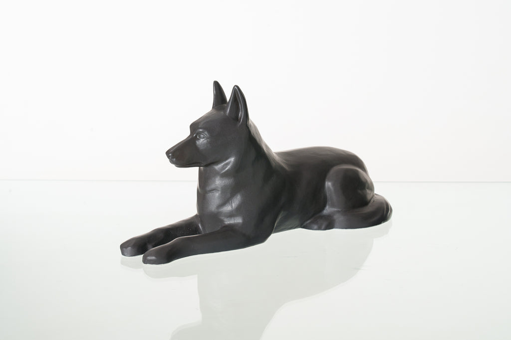 Urne Berger Allemand – Gris Mat | Urne pour animaux de compagnie | Céramique