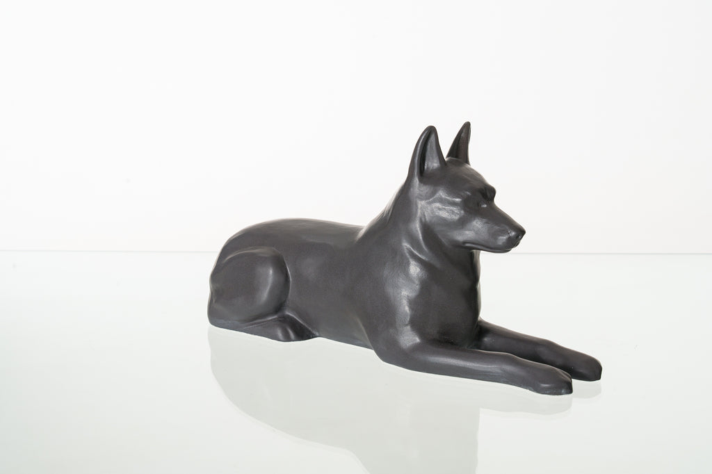Urne Berger Allemand – Gris Mat | Urne pour animaux de compagnie | Céramique