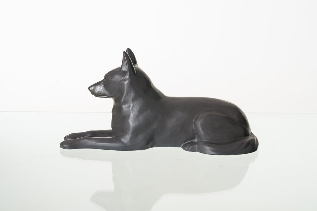 Urne Berger Allemand – Gris Mat | Urne pour animaux de compagnie | Céramique