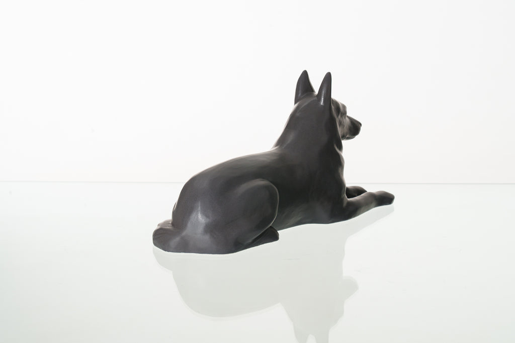 Urne Berger Allemand – Gris Mat | Urne pour animaux de compagnie | Céramique