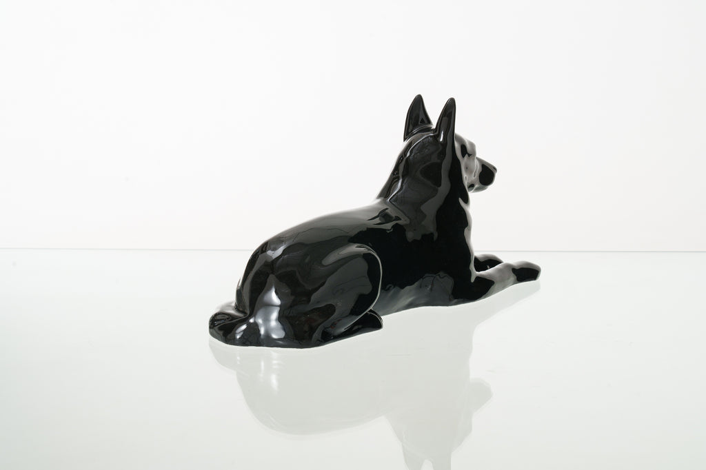 Urne Berger Allemand – Noir | Urne pour animaux de compagnie | Céramique