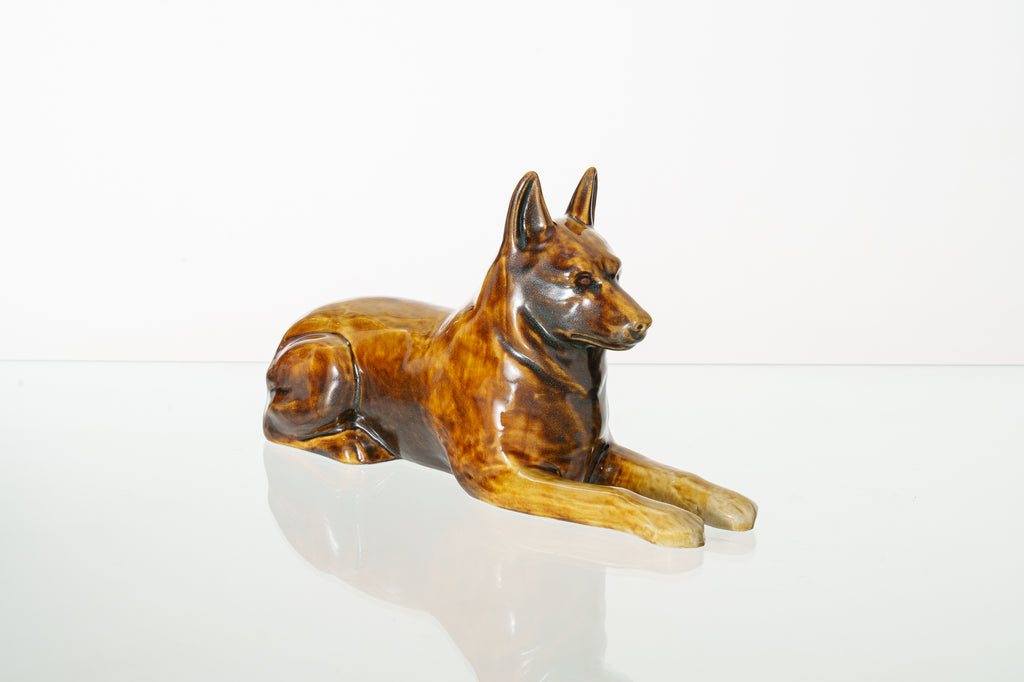 Urne Berger Allemand – Rouille brune | Urne pour animaux de compagnie | Céramique