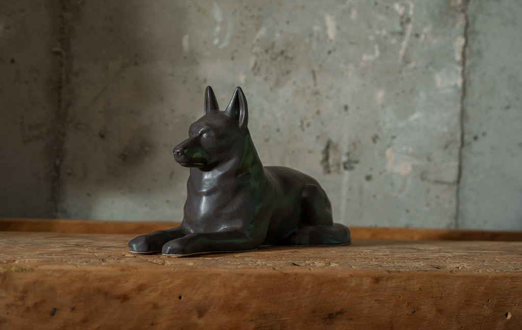 Urne Berger Allemand – Gris Mat | Urne pour animaux de compagnie | Céramique