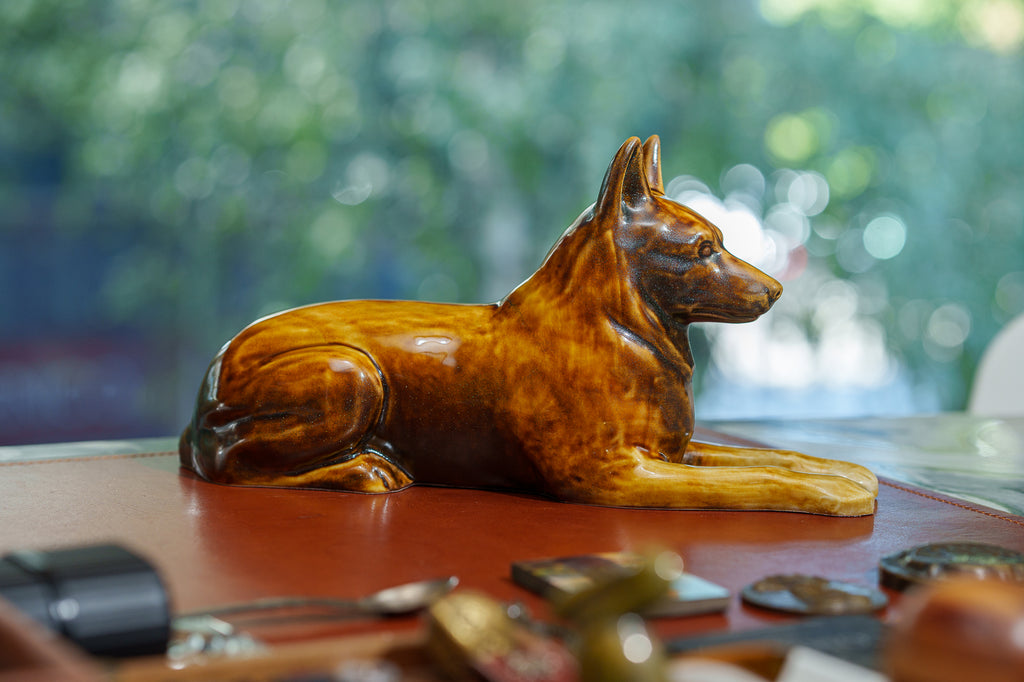 Urne Berger Allemand – Rouille brune | Urne pour animaux de compagnie | Céramique