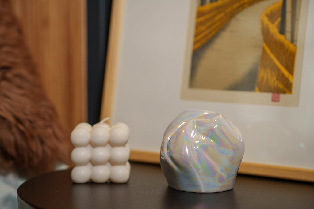 Urne funéraire souvenir Precious - Petite | Blanc nacré | Céramique
