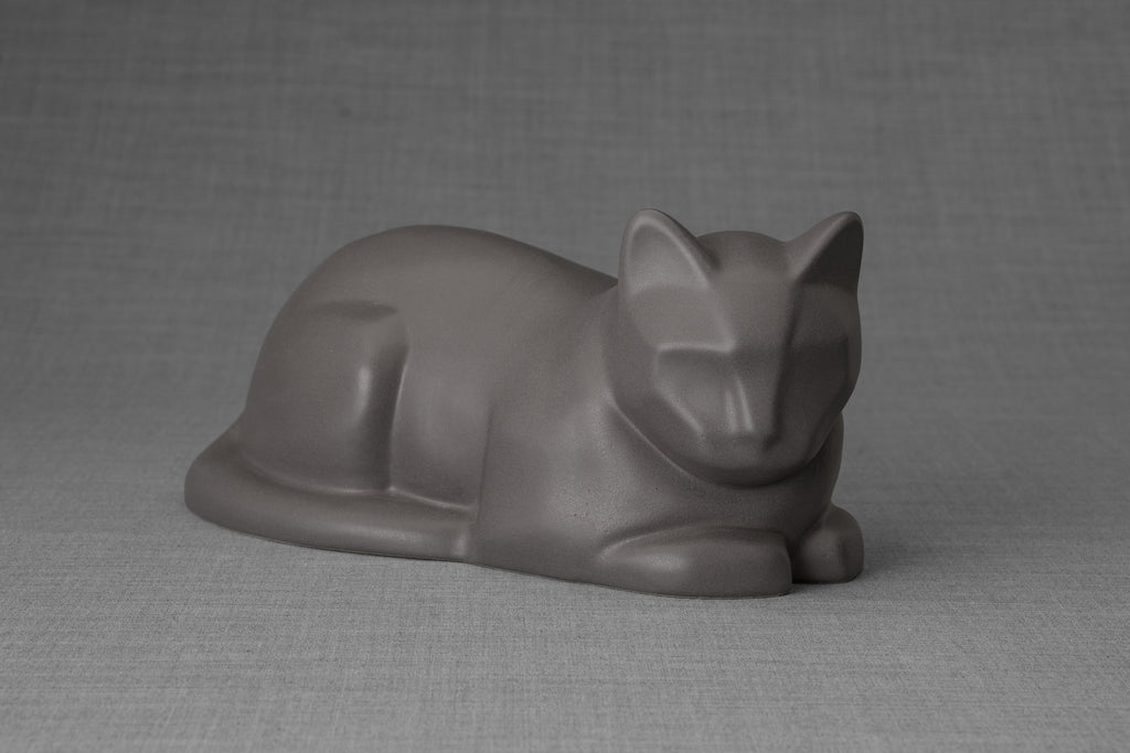 Urne pour chat - Gris Mat | Urne animaux en céramique