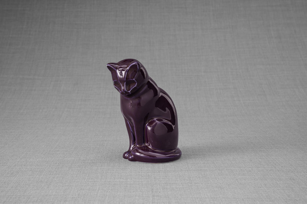 Mini Urne pour Cendres pour Animaux - Violet | Céramique | Fait main