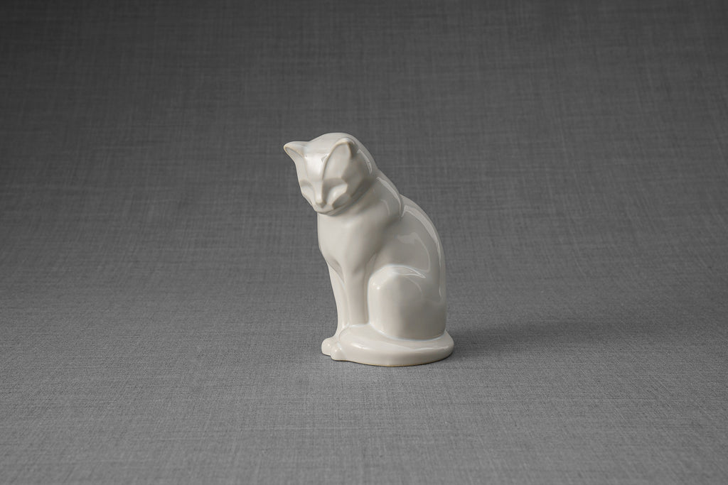 Mini Urne pour Cendres pour Animaux - Blanc | Céramique | Fait main