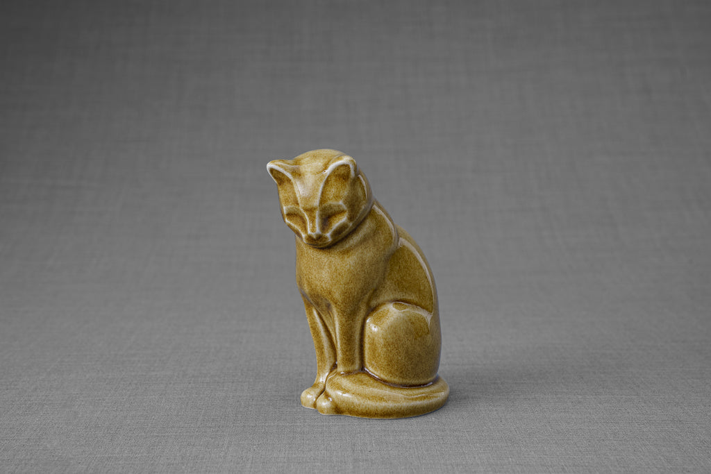 Mini Urne pour Cendres pour Animaux - Sable Foncé | Céramique | Fait main