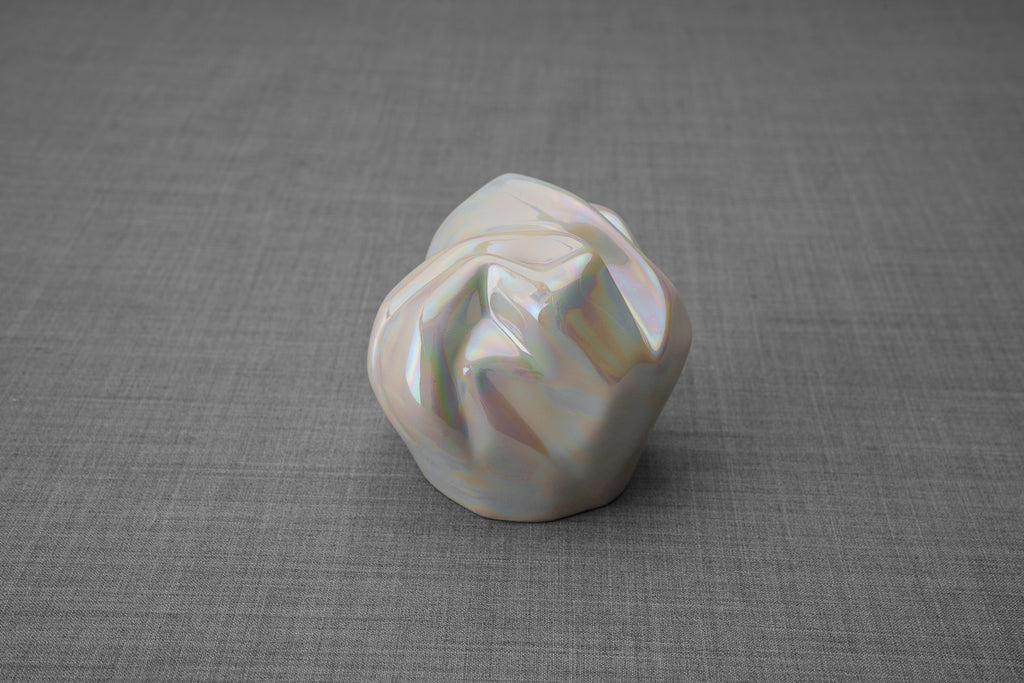 Urne funéraire souvenir Precious - Petite | Blanc nacré | Céramique
