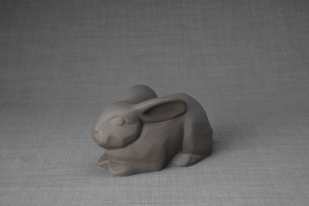 Urne Lapin pour Cendres - Gris Mat| Urne lapin en céramique