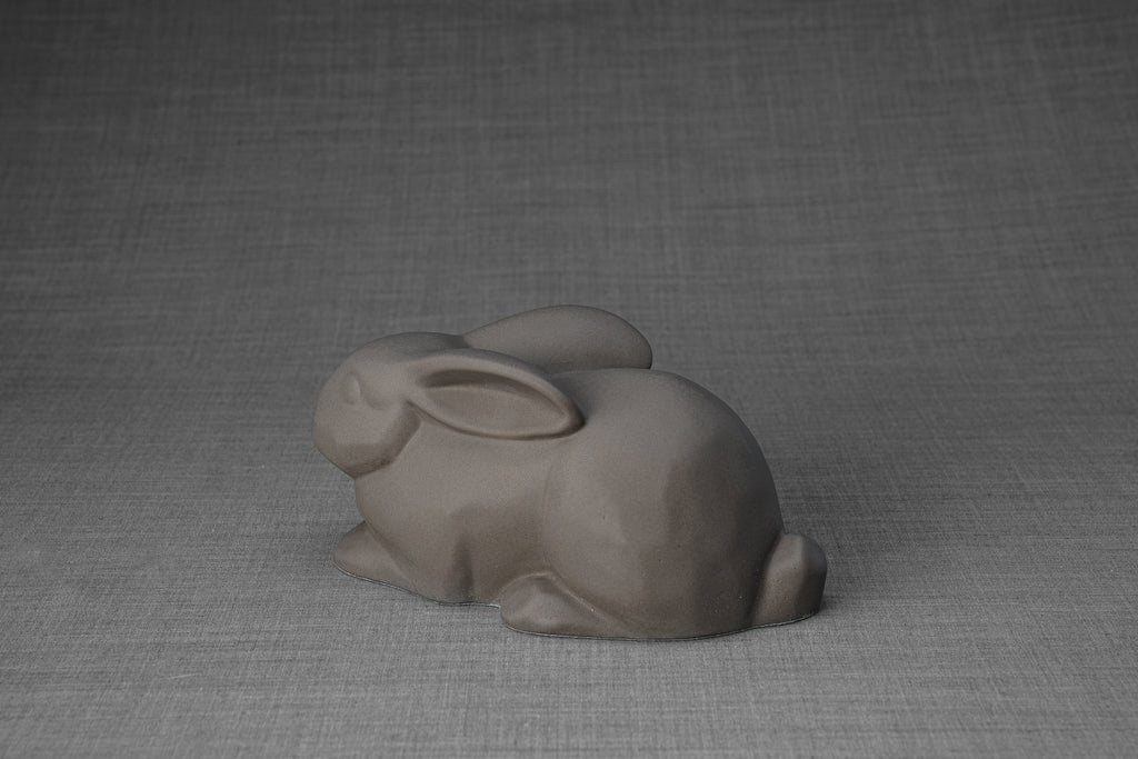 Urne Lapin pour Cendres - Gris Mat| Urne lapin en céramique