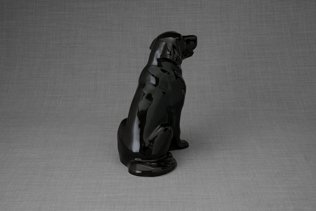 Urne Pour Animaux Golden Retriever - Noir | Urne en Céramique