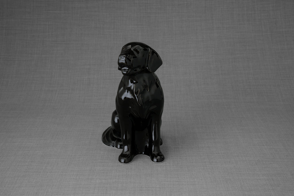 Urne Pour Animaux Golden Retriever - Noir | Urne en Céramique