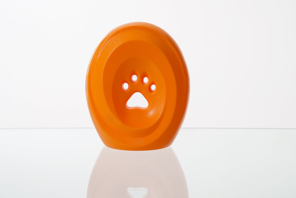Urne funeraire pour cendres Urne commemorative avec empreinte de patte Urne pour chien urne pour chat Memorial pour animaux Couleur orange