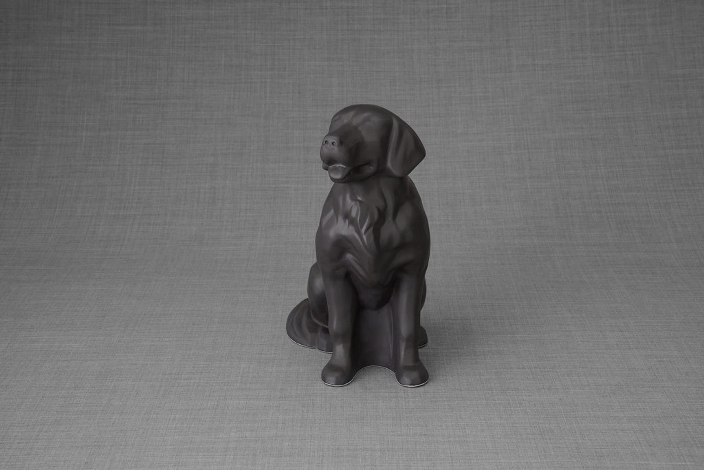 Urne Pour Animaux Golden Retriever - Gris Mat | Urne en Céramique